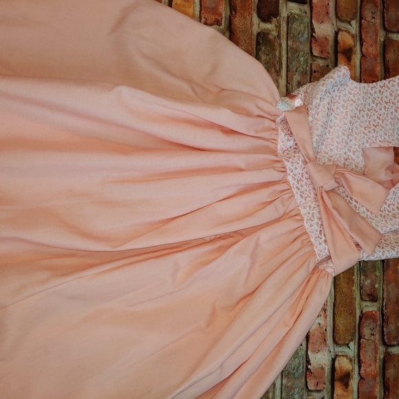 Bonnie Jean Peach Dress 14 - Picture 2 of 3